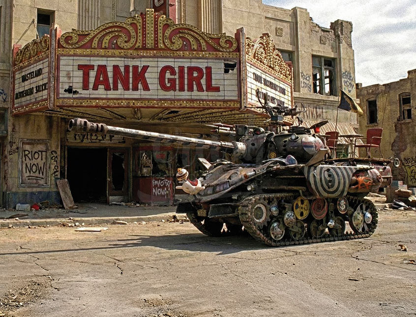 Cinematic Autos Print Series: 1942 Cadillac M5 A1 Stuart Custom Tank from Tank Girl